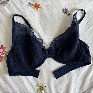 Navy 34D Soma Unlined Bra Unlined with Underwire